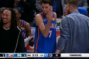 熟悉的配方！快船第三节失误连连又崩了 雷霆13-0领先20分！