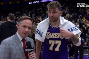 东契奇：12胜3负的客场战绩很棒 我们需要再接再厉