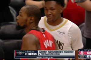 😳鹈鹕25分大逆转加时战胜火箭！平队史最大逆转分差纪录！