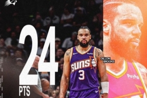 赛季第10次20+！太阳官推晒狄龙数据海报：全明星给他投票！