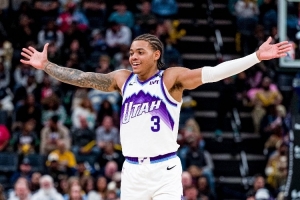 初生牛犊我怕谁？基昂特·乔治上半场9中6得18分3板5助