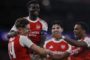 英媒预测阿森纳首发：萨利巴厄德高出战，约克雷斯力压热苏斯