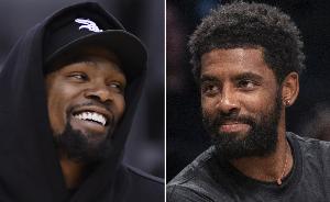 名记：尼克斯为招募欧文/小卡/詹姆斯做了招募视频 还为KD写了歌