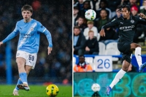 记者：曼城3位小将入选比赛名单，17岁前锋雷根·赫斯基顶替鲍勃