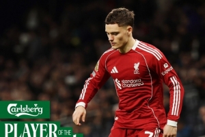 送出助攻！维尔茨当选对阵热刺一役利物浦队内最佳球员