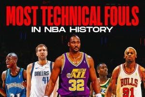 NBA历史技术犯规次数排名！怒吼天尊居然只是第3 邮差马龙第1