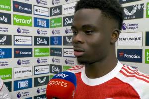 萨卡：本该更早终结悬念  我们有主动权不关心曼城