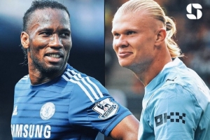 104球！哈兰德追平德罗巴英超进球数，但少用140场比赛