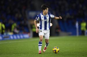 24-25赛季以来，久保建英在西甲5次为皇社首开纪录并列队内榜首