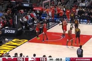 堪比全明星！三节打完公牛客场116-115领先老鹰