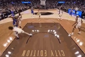 赚大了！勇士出界球挑战成功 改小卡特篮下对波杰姆斯基犯规