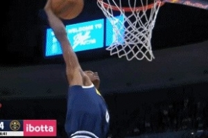 势头还没停！沃特森单臂劈扣 掘金24-3再次打停爵士