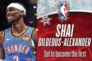 SGA将以卫冕双料MVP身份出战圣诞大战 上一位是13年的詹姆斯！