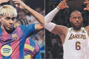 世体：亚马尔与詹姆斯有许多共同之处，都与GOAT梅西和乔丹作比较