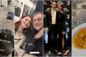 都体介绍尤文圣诞晚宴：场景布置别出心裁 埃尔坎与斯帕莱蒂畅聊