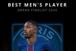 环足奖最佳最终候选：登贝莱、姆巴佩、亚马尔、拉菲、维蒂尼亚