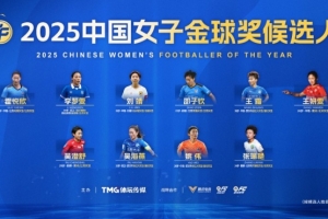2025中国女子金球奖10人候选名单：王霜、张琳艳领衔，霍悦欣入选