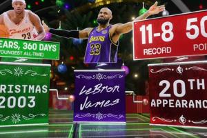 篡改历史？ESPN晒数据：詹姆斯是最年轻圣诞大战球员 实际是科比