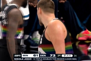 还不到两节半！约基奇砍下27分11板10助 收获赛季第15次三双