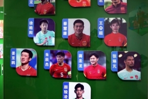 东体晒崇明基地荣誉室最佳阵：武磊、曹赟定、张琳芃、蒋圣龙在列