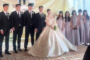祝福！国脚高准翼昨日完婚，多名泰山、恒大时期队友出席
