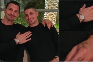 罗体：伊布和维拉蒂在圣诞假期合影，两人的手表总价超200万美元