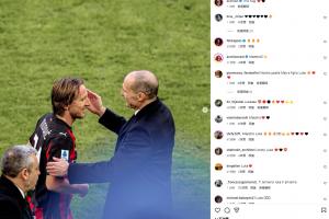 难得的提前下班！莫德里奇下场时全场鼓掌，和阿莱格里拥抱