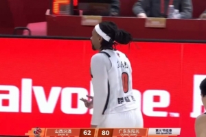 攻防压制！广东第三节24-15净胜山西9分 三节打完领先18分