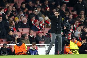 阿尔特塔：布莱顿进球后形势变得紧张，我们本应以更大比分获胜