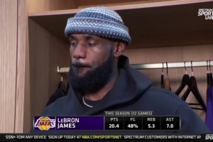 詹姆斯：我认为今天的表现是对昨天球队会议很好的回应