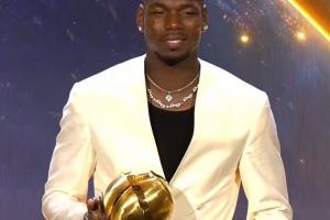 今年已出战30分钟😅官方：博格巴获得2025环足奖最佳复出奖