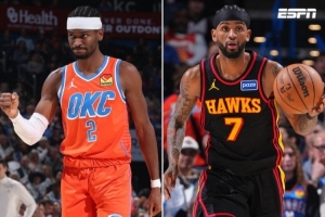 美媒晒表兄弟对决数据海报：亚历山大39+5+6VS沃克30+4+5