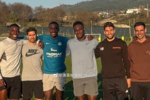 备战新赛季💪法比奥与马马杜、马莱莱一起训练