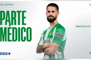 贝蒂斯官方：伊斯科接受右脚踝关节镜手术，恢复期待定