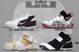 第一年就有签名鞋！一起回顾詹姆斯23年之夜生涯的23双签名鞋！