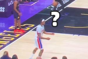 😮最后时刻活塞詹金斯把球传给布朗尼 霍兰直接看懵了！