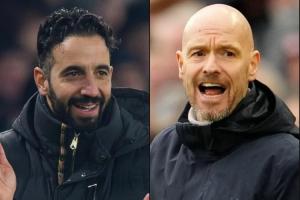 差距很大！阿莫林执教曼联前60场23胜胜率38.3%，滕哈赫胜率68.3%