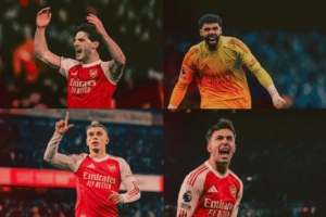 阿森纳12月最佳球员候选：赖斯、拉亚、特罗萨德、苏维门迪