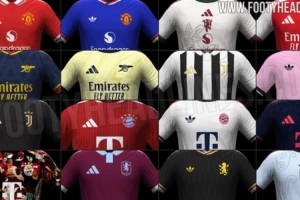 曼联枪手拜仁皇马在列，装备网站透露26-27赛季阿迪达斯各队球衣