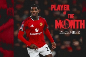未来可期！海文当选12月曼联队内最佳球员