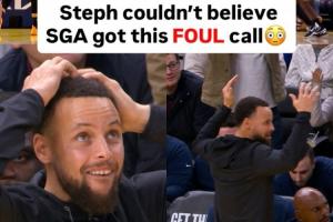 嫉妒了？😂库里看了亚历山大的哨子 两手一摊直挠头