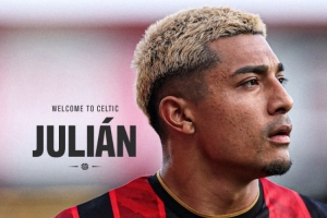 官方：伯恩茅斯右后卫朱利安·阿劳霍租借加盟凯尔特人