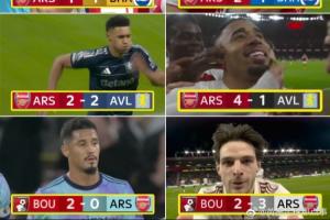 8场丢16分→4连胜！阿森纳上季面对维拉等4队8场仅1胜，如今4连胜