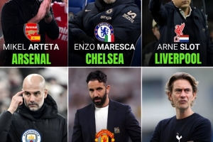 刺激！BIG6帅位盘点！瓜塔争冠，阿马下课，斯洛特弗兰克如坐针毡