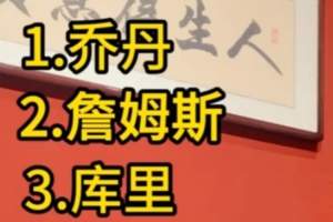 祝铭震评个人历史前五：乔丹、詹姆斯、库里、魔术师、伯德
