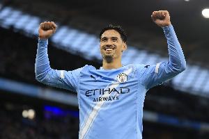 赖因德斯本赛季英超已打进5球，同期中场球员仅次于7球的吉马良斯