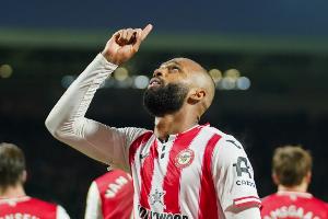 布伦特福德前锋伊戈尔·蒂亚戈本赛季英超打进13球，仅次于哈兰德