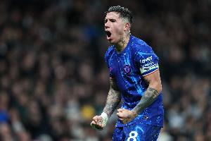 恩佐本赛季在英超通过运动战已打进5球，是同期中场球员最多