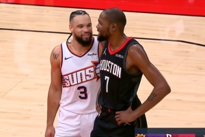 礼尚往来！杜兰特中投命中 狄龙跳投迅速还以颜色