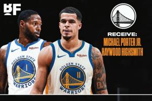 B/R模拟：勇士送库明加穆迪希尔德+1首轮+1互换得小波特+海史密斯